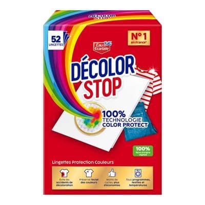 Decolor stop Lingettes anti-décoloration Protection Couleurs, 52 lingettes