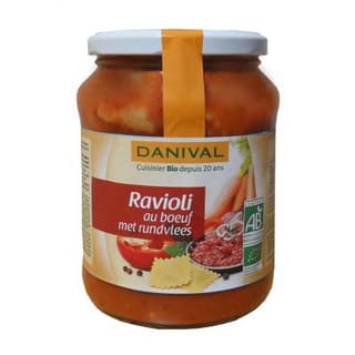 Danival Ravioli au boeuf bio, 670g