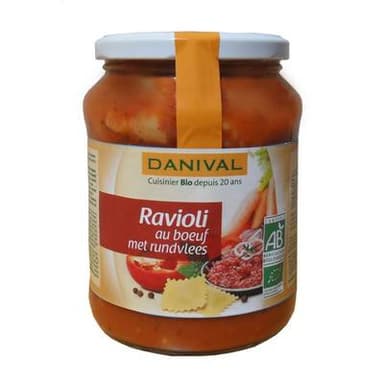 Danival Ravioli au boeuf bio, 670g