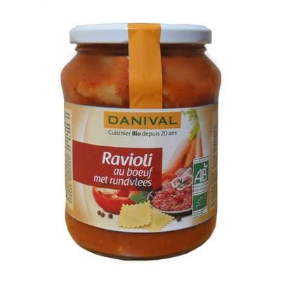 Danival Ravioli au boeuf bio, 670g