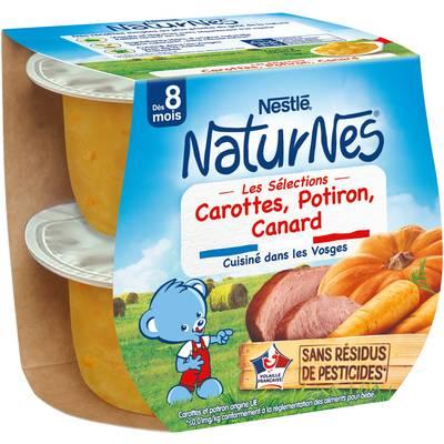 Nestlé - Naturnes - Carottes, Potiron, Canard Bol Bébé Dès 8 mois