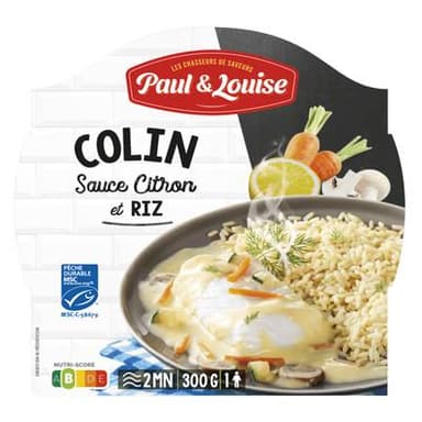 Paul & Louise Colin MSC Sauce Citron et Riz, 300g