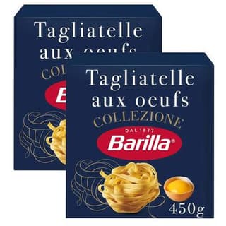 Barilla Collezione Pâtes Tagliatelle aux oeufs, Lot de 2x450g