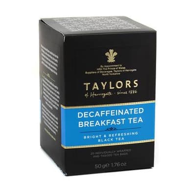 Taylors of Harrogate Thé noir sans théine, 20 sachets