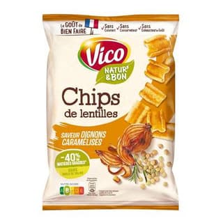 Vico Chips de Lentilles Oignons Caramélisés, 85g