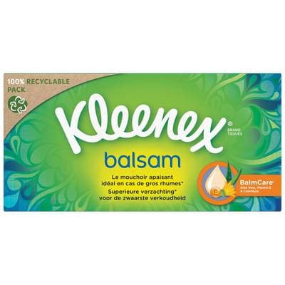 Kleenex Mouchoirs boite Balsam, 64 mouchoirs