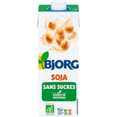 Bjorg Soja Sans Sucres Ajoutés Boisson Végétale Bio, 1L