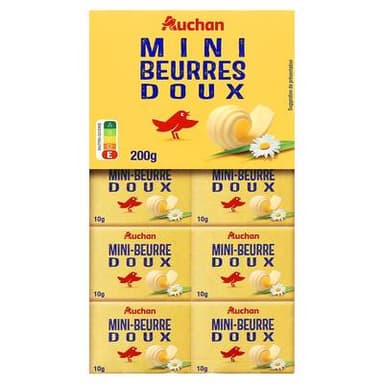 Auchan Mini beurres doux, 20x10g