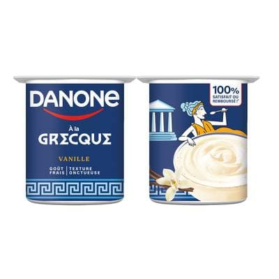 Danone Yaourt à la grecque vanille, 4x110g