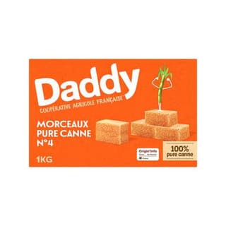 Daddy Sucre de canne en morceaux, 1kg