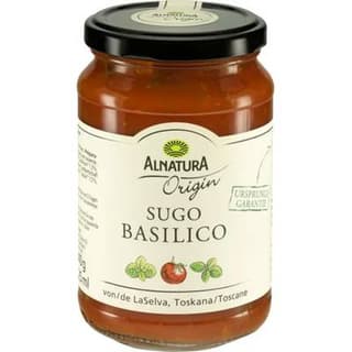 Alnatura Sauce tomate bio au basilic - Sugo Basilico en bocal, 340g