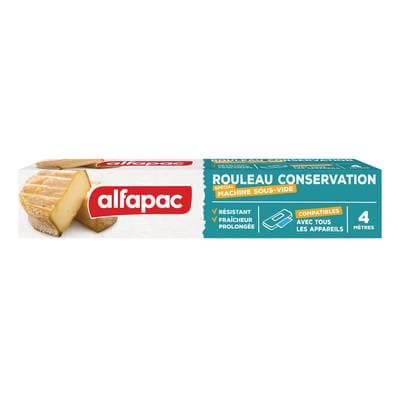 Alfapac Rouleau de conservation sous vide, 4 m