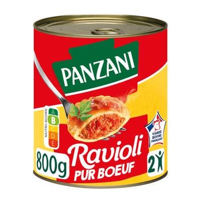 Panzani Ravioli Pur Boeuf à la Sauce Tomate Cuisinée, 800g