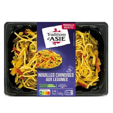 Traditions d'Asie Nouilles Chinoises aux légumes, 400g