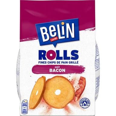 Belin Biscuits salés rolls bacon, 150g