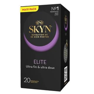 Skyn Préservatifs Skyn Elite ultra fin, 20 préservatifs
