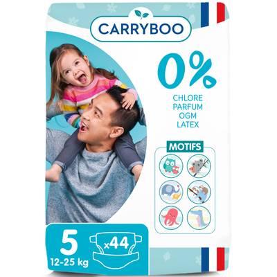 3760001769418 - Carryboo Nature - Couches naturelles et chou, T5 (12-25kg)
