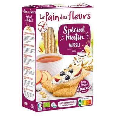 Le pain des fleurs Tartine Muesli bio spécial matin, 230g