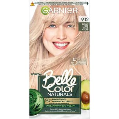 Garnier Belle Color Naturals Coloration 9.12 Blond très clair nacré, 9.12 Blond très clair nacré