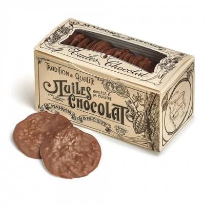 La Maison Du Biscuit Tuiles Chocolat au Lait - Biscuits artisanaux de tradition, 170g