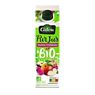 Cidou Pur jus pomme framboise bio, 1L