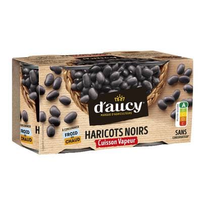D'aucy Haricots Noirs, 2x130g