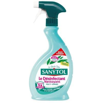 Sanytol Spray Désinfectant Nettoyant Multi-usages Eucalyptus, 730ml