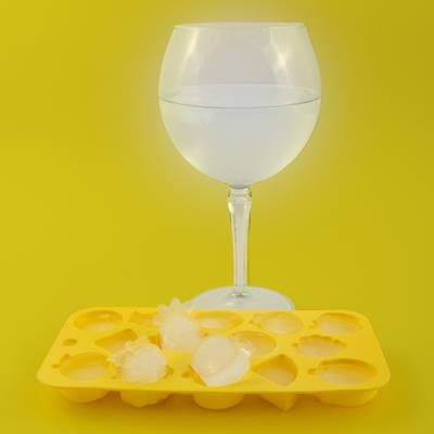 Dotz Moule à glaçons en silicone platine fruit d'été, 21x11x2cm