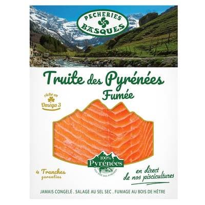 Plaisir du Midi Truite Fumée des Pyrénées, 4 tranches - 120g