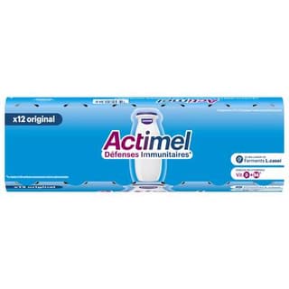Actimel Yaourt à boire nature, 12x100g