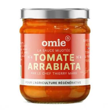 Omie Sauce Arrabbiata Bio - Par le Chef Thierry Marx, 190g