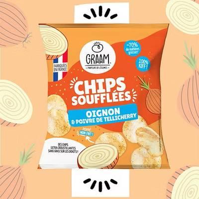 3770015053205 - Graam - Chips soufflées Oignon et Poivre de Tellicherry