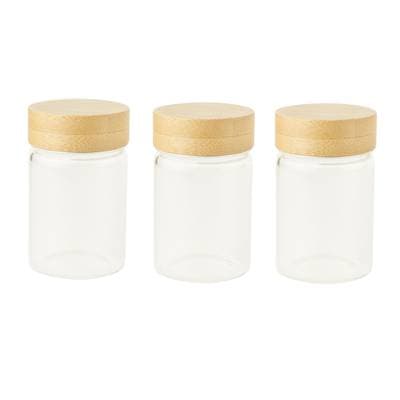 Pebbly Set de 3 pots en verre a vinaigrette, 3 x 75 ml