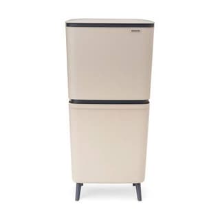 Brabantia Poubelle pour le recyclage SortUp Hi, 20+25 litres - Soft Beige
