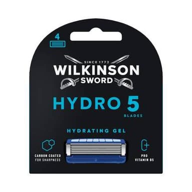 Wilkinson Lames de Rasoir Hydro 5 au Gel Hydratant, 4 lames