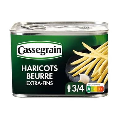Cassegrain Haricots Beurre extra-fins, 390g