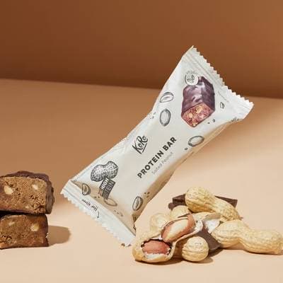 Koro Barre protéinée vegan cacahuètes salées bio, 50g