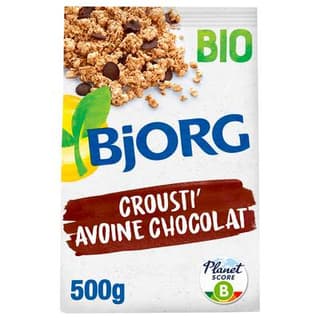 Bjorg Crousti Avoine chocolat bio, 500g