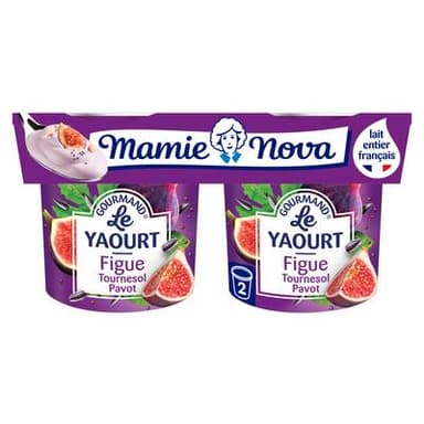 Mamie Nova Gourmand Figue Tournesol, 2x150g