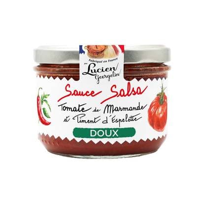 Lucien Georgelin Sauce Salsa apéritive - Tomate de Marmande et Piment d'Espelette doux en bocal, 200g