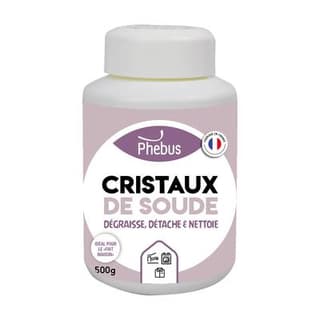 Phébus Cristaux de soude dégraisse détache et nettoie, 500g