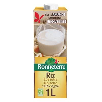 Bonneterre Boisson Riz épeautre Noisette bio, 1L