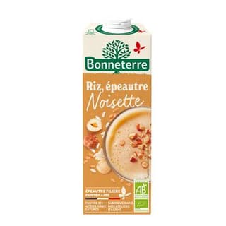 Bonneterre Boisson Riz épeautre Noisette bio, 1L