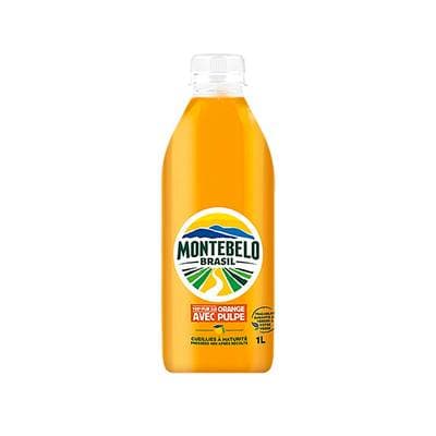 Montebelo Brasil Pur jus d'orange avec pulpe, 1l