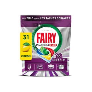 FAIRY Capsules lave-vaisselle Miracle Citron, 31 capsules