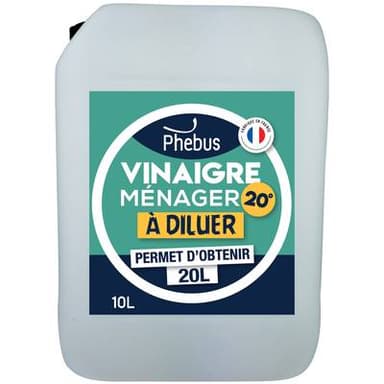 Phébus Vinaigre ménager 20° à diluer, 10L