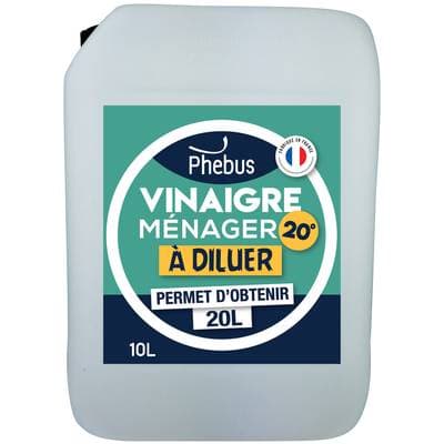 Phébus Vinaigre ménager 20° à diluer, 10L