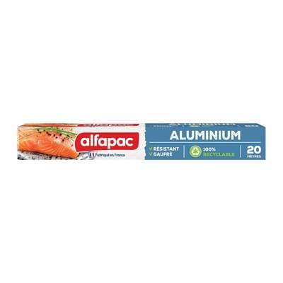 Alfapac Aluminium gaufré et résistant, 20 m