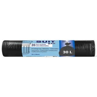 Suit Sac poubelle avec liens, 20x30L