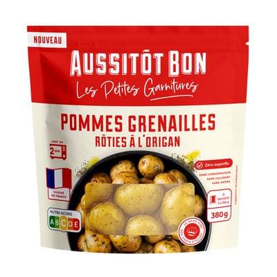 Aussitôt Bon Pommes Grenailles Rôties à l'Origan, 2x190g